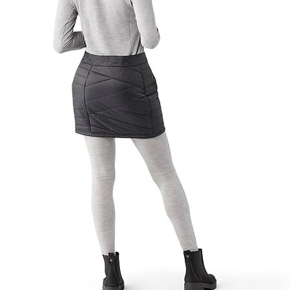 Smartwool Smartloft PHD Merino Wool Grey Puffer Mini Skirt Sz S